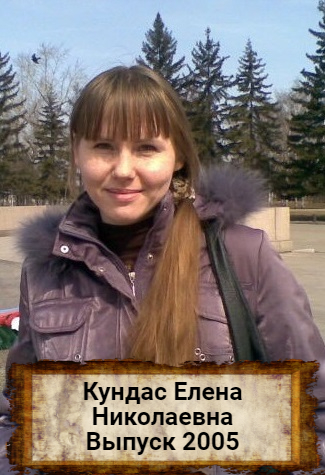 Кундас Елена Николаевна.