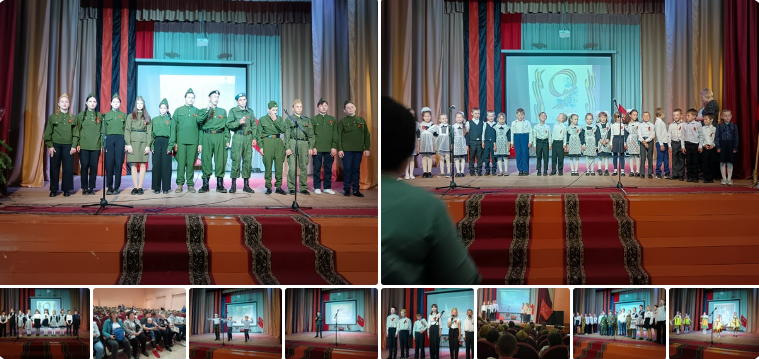Учащиеся МКОУ СОШ с. Голуметь организовали праздничный концерт, посвященный Дню Победы..